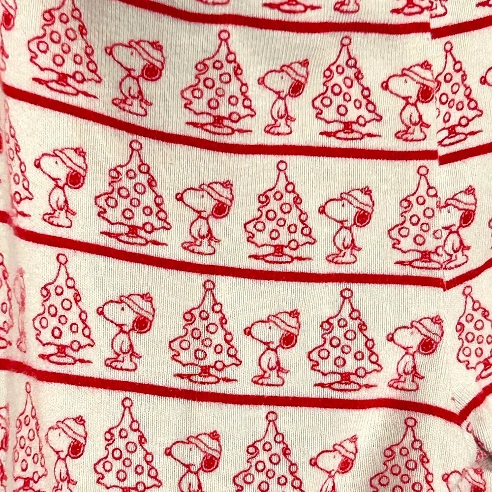 Janie and Jack Kids Snoopy Peanuts PJs Red White Size 3